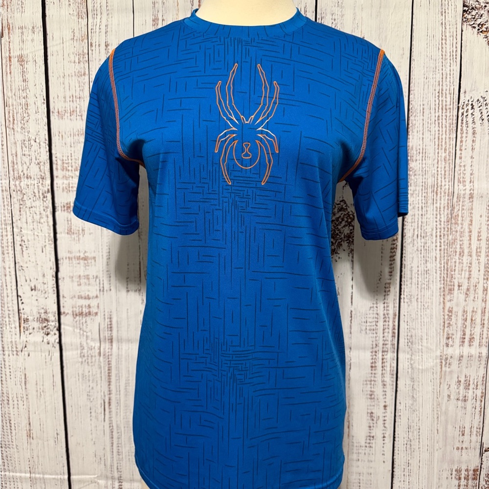 Spyder Blue and Orange Kids Tee